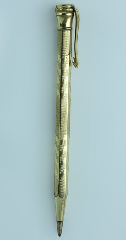 PENNA PORTAMINA LAMINATA ORO 18 KR vintage (1920 ca.) Funzionante: … | Immagine Gallery 1