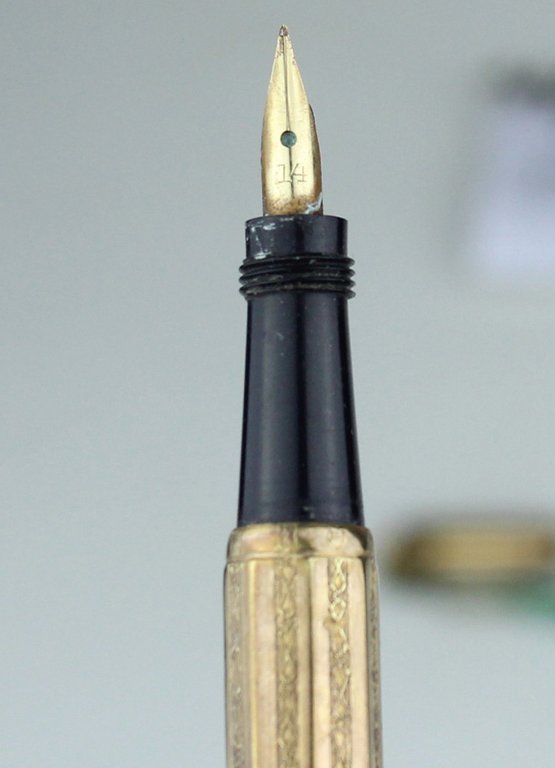 PENNA STILOGRAFICA vintage modello da signora (9 cm), pennino rientante | Immagine Gallery 7