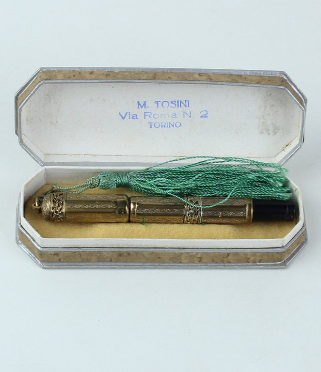 PENNA STILOGRAFICA vintage modello da signora (9 cm), pennino rientante | Immagine Gallery 11