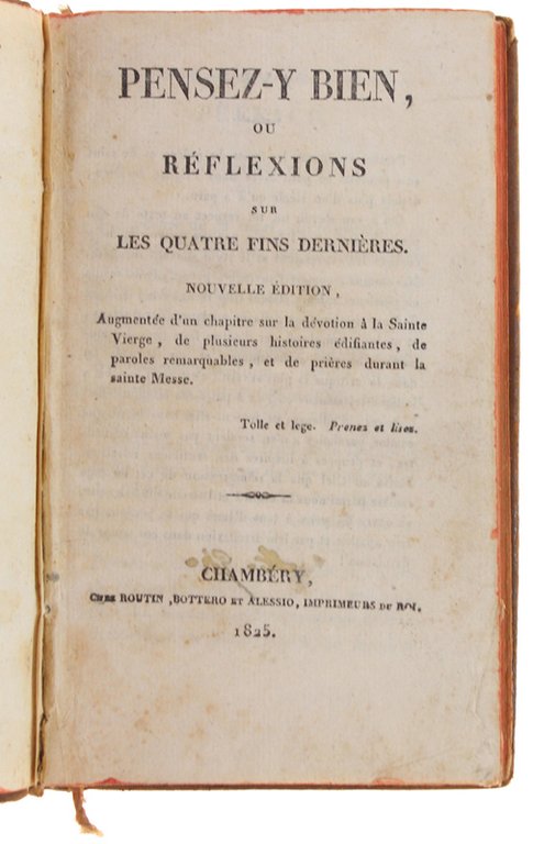 PENSEZ-Y BIEN, ou REFLEXIONS SUR LES QUATRE FINS DERNIERES. Nouvelle … | Immagine Gallery 3