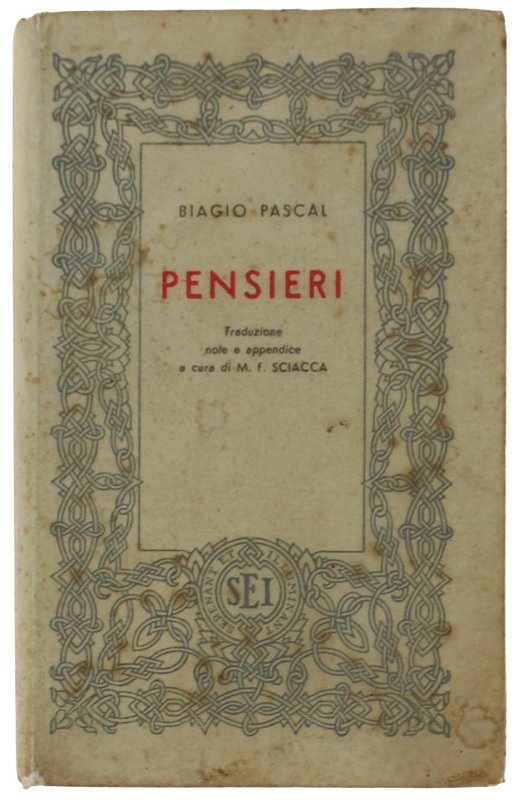 PENSIERI. Traduzione, note e appendice a cura di Michele Federico …