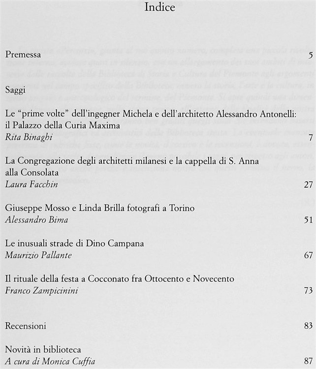 PERCORSI - Rivista della Biblioteca di storia e cultura del …