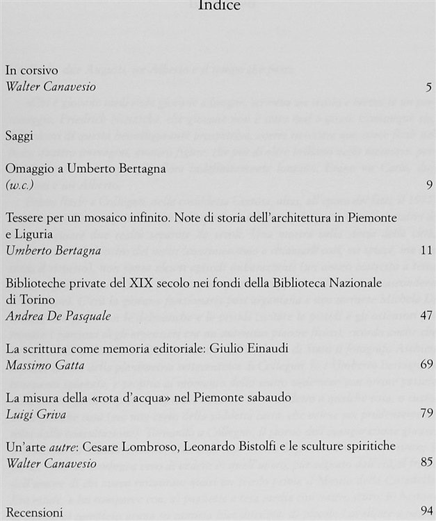 PERCORSI - Rivista della Biblioteca di storia e cultura del …