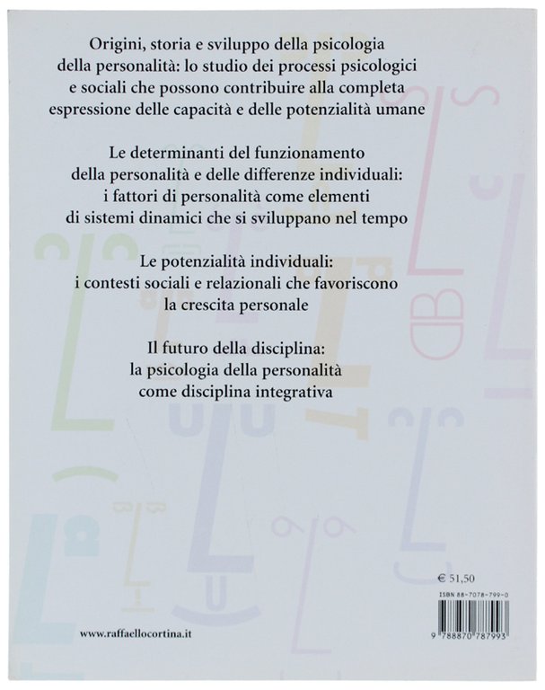 PERSONALITÀ. Determinanti, dinamiche, potenzialità [come nuovo]