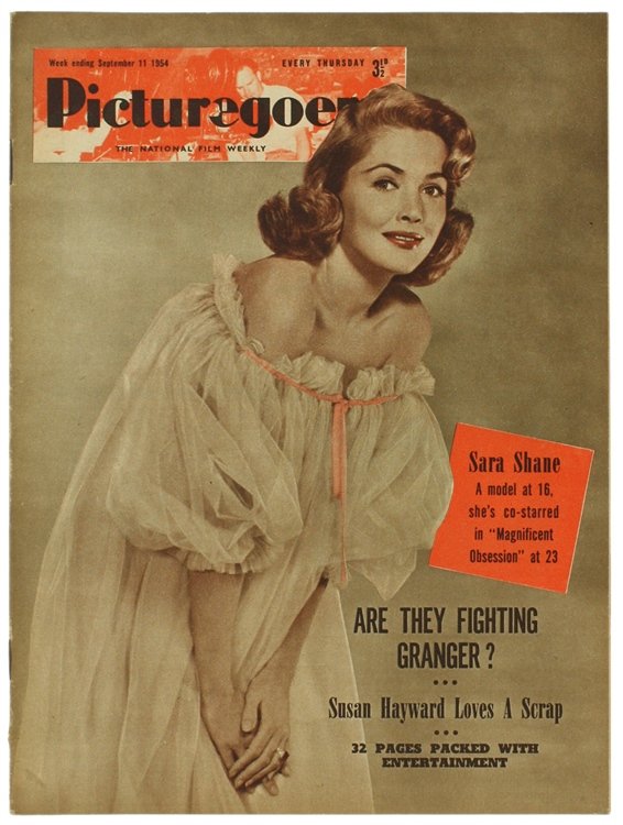 PICTUREGOER The National Film Weekly, September 11, 1954. Front Cover: …
