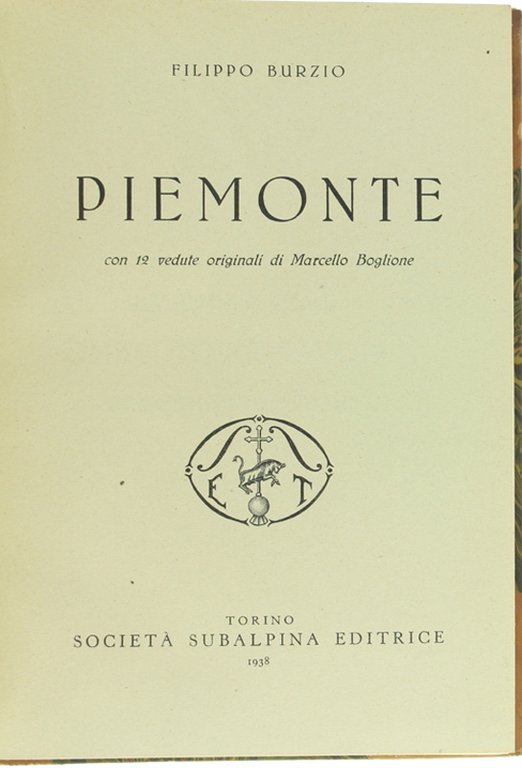PIEMONTE con 12 vedute originali di Marcello Boglione. [prima edizione]