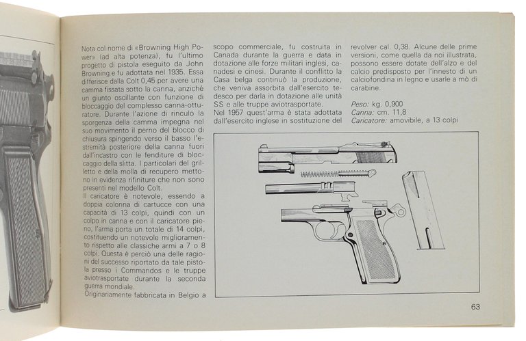 PISTOLE E REVOLVERS MILITARI 1900/45.