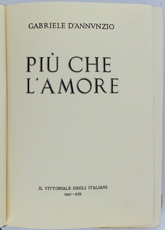 PIU' CHE L'AMORE.