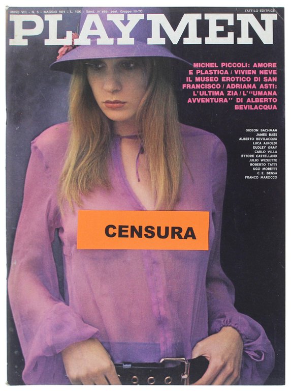 PLAYMEN - Maggio 1974 - Vivien Neve - Michel Piccoli - Adriana Asti - Alberto Bevilacqua. [come nuovo]
