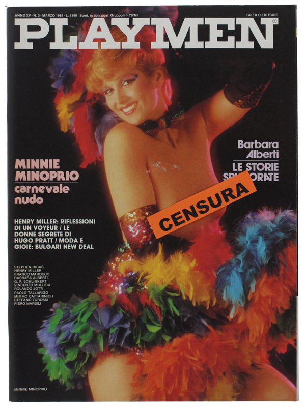 PLAYMEN - Marzo 1981: Minnie Minoprio alias Virginia Anne Minoprio, …