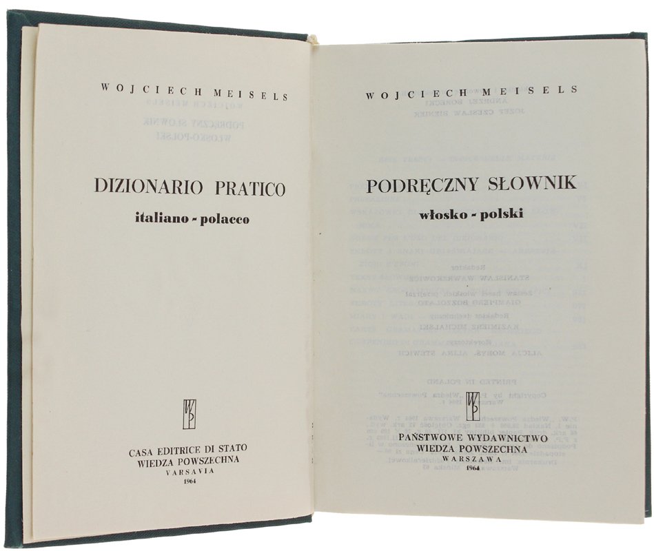 DIZIONARIO PRATICO ITALIANO-POLACCO - PODRECZNY SLOWNIK WLOSKO-POLSKI.