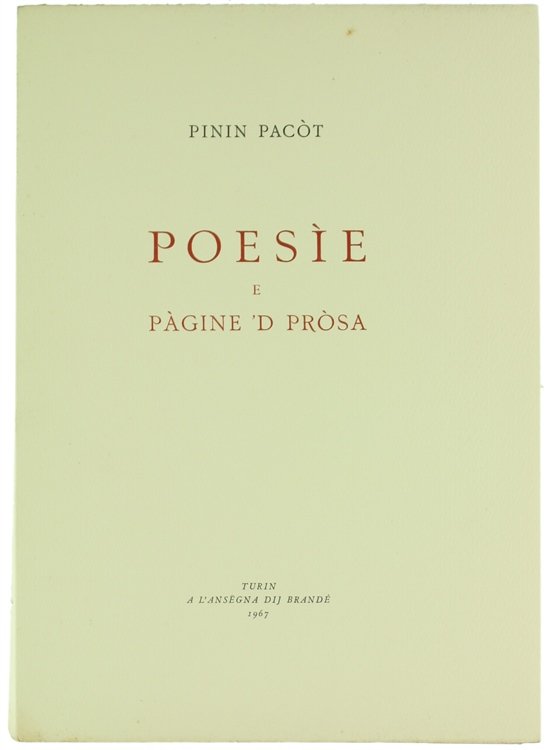 POESIE E PAGINE 'D PROSA