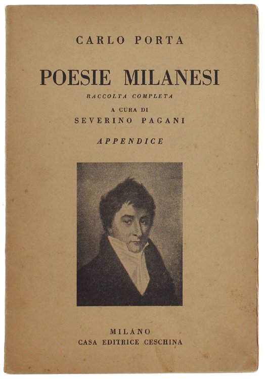 POESIE MILANESI. Raccolta completa a cura di Severino Pagani. APPENDICE.