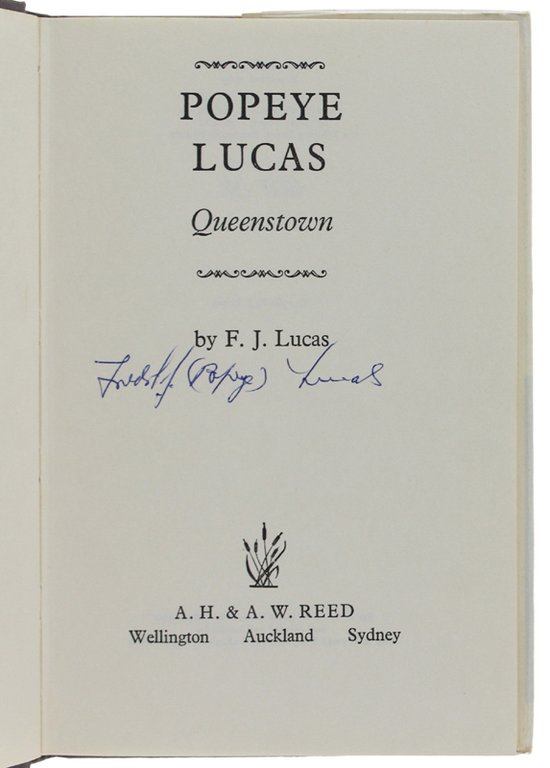 POPEYE LUCAS - QUEENSTOWN [Signed by the Author]
