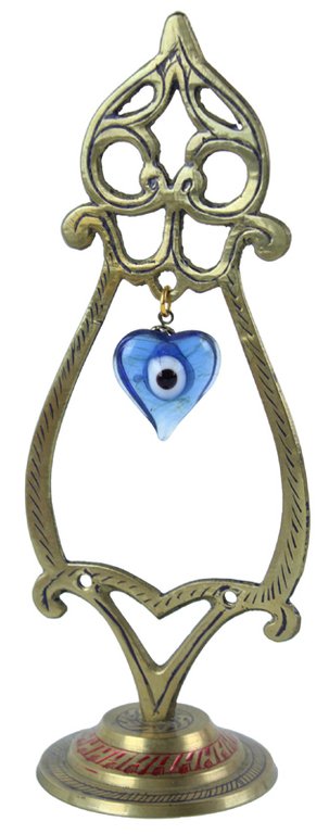 PORTAFORTUNA ORIENTALE CON OCCHIO DI ALLAH cm 18,5 | Immagine Gallery 3