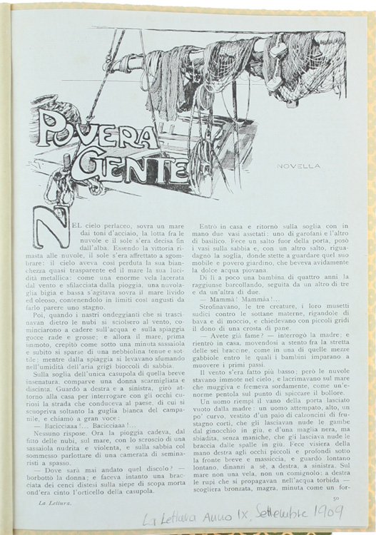 POVERA GENTE. Novella.