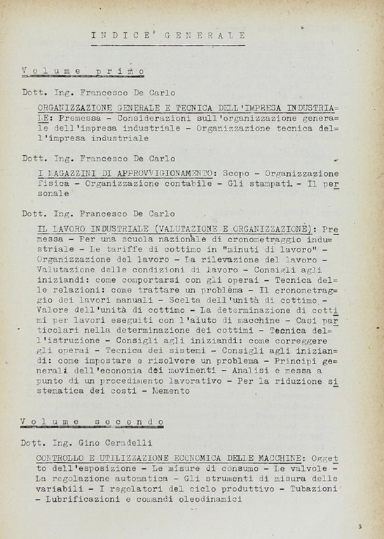 PRINCIPI DI ORGANIZZAZIONE ED ECONOMIA INDUSTRIALE per la formazione dei …
