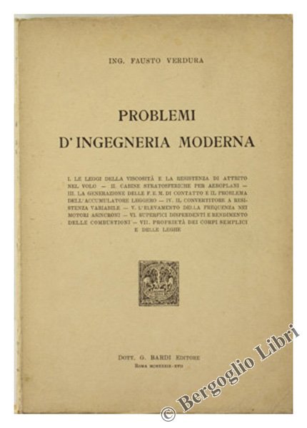 PROBLEMI D'INGEGNERIA MODERNA.