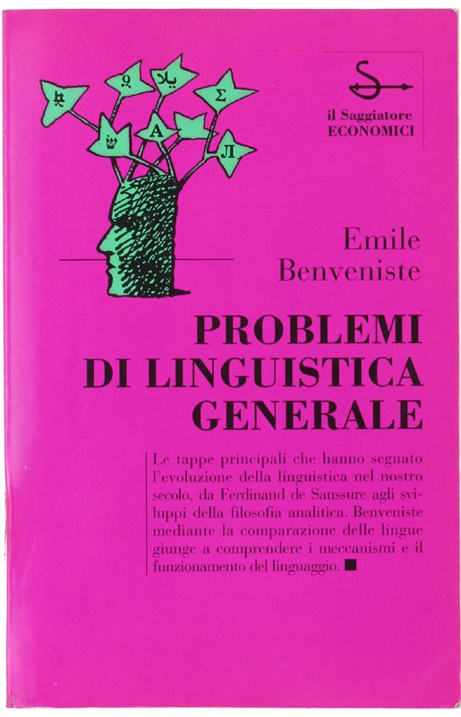 PROBLEMI DI LINGUISTICA GENERALE.