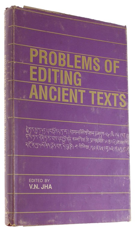 PROBLEMS OF EDITING ANCIENT TEXTS (sanskrit: Univ. of Poona, seminar …