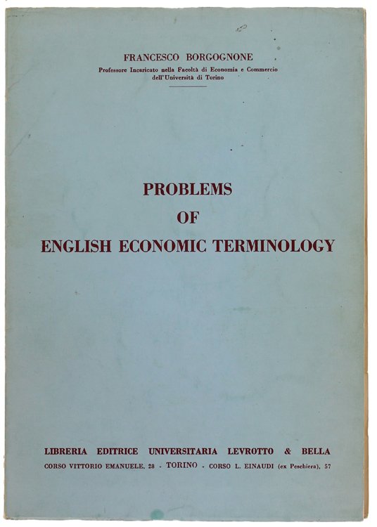 PROBLEMS OF ENGLISH ECONOMIC TERMINOLOGY.