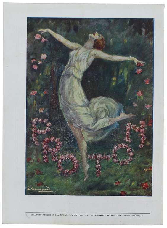 PROTON - Seducente volantino pubblicitario del 1924