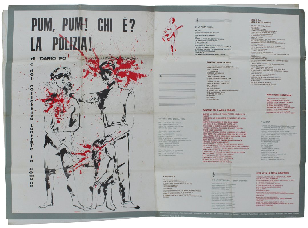 PUM, PUM! CHI E'? LA POLIZIA! [Poster originale 100x70 cm] | Immagine principale