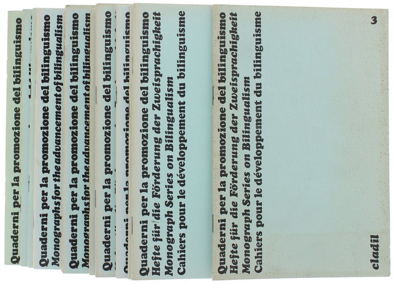 QUADERNI PER LA PROMOZIONE DEL BILINGUISMO (nn. 3-24)