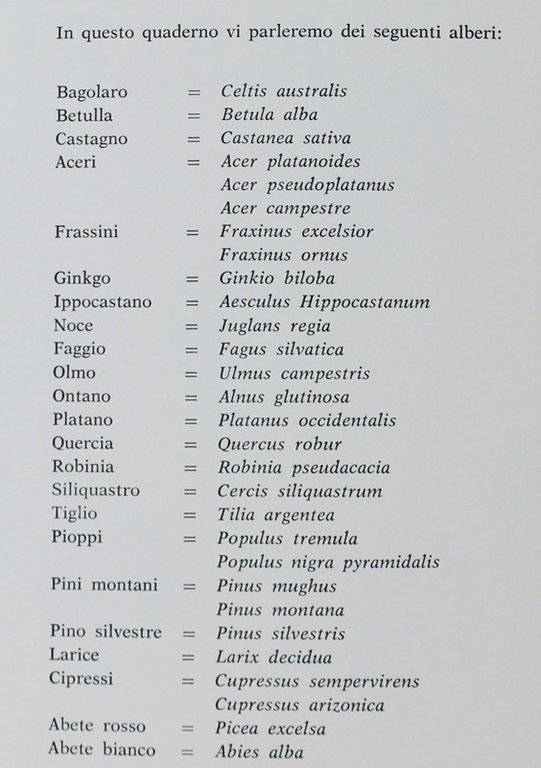 QUADERNO DEGLI ALBERI 1.