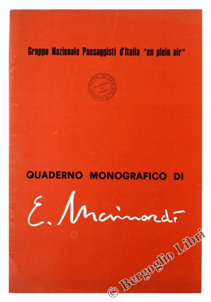 QUADERNO MONOGRAFICO DI ELVIO MAINARDI.