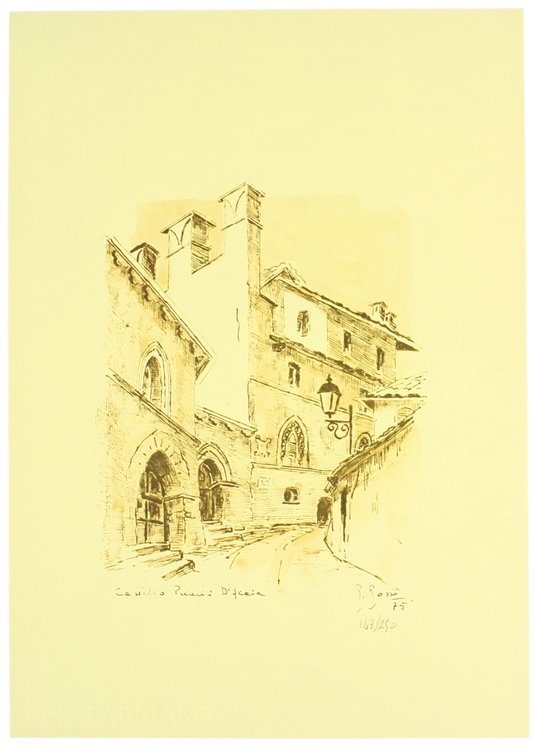 QUATTRO PASSI IN PINEROLO. Ottanta disegni di Giorgio Gosso.