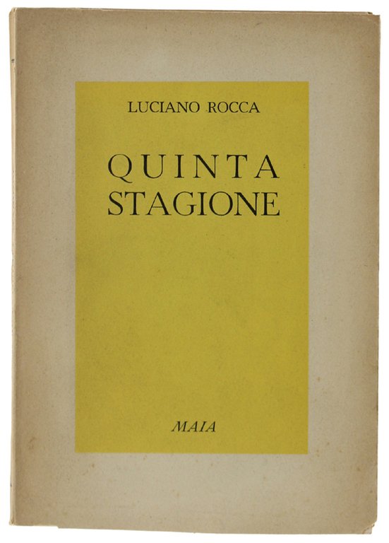 QUINTA STAGIONE [bella dedica dell'Autore]