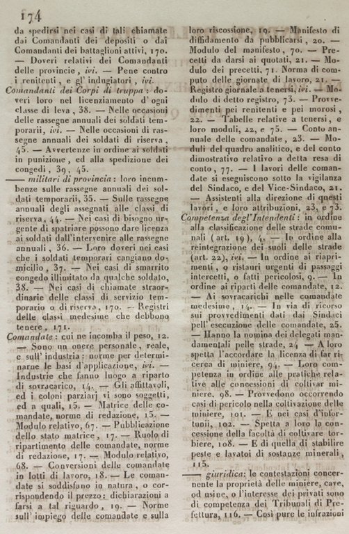 RACCOLTA DEI REGJ EDITTI, MANIFESTI, ED ALTRE PROVVIDENZE DE' MAGISTRATI …