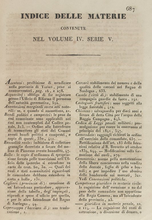 RACCOLTA DEI REGJ EDITTI, MANIFESTI, ED ALTRE PROVVIDENZE DE' MAGISTRATI …