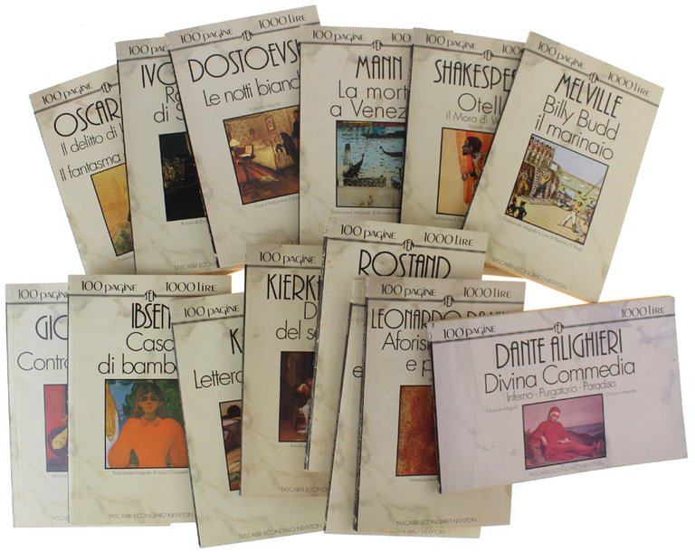 Raccolta di 14 volumetti della collana CENTOPAGINE MILLELIRE (vedere foto)