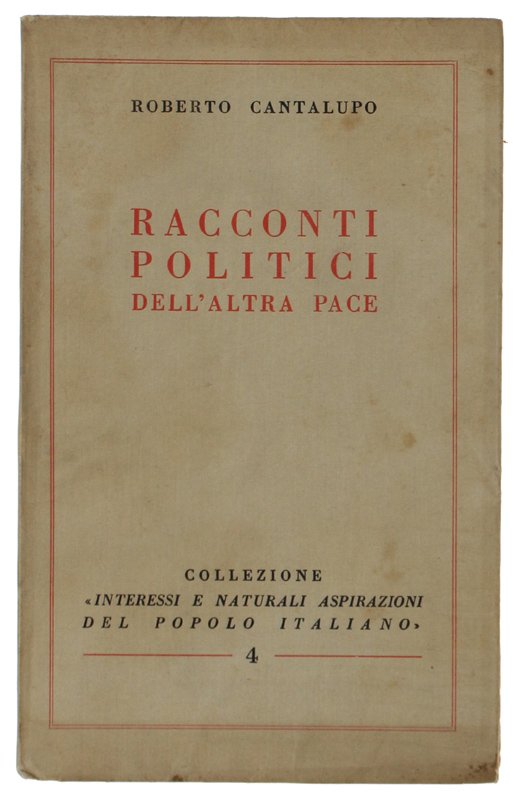 RACCONTI POLITICI DELL'ALTRA PACE.
