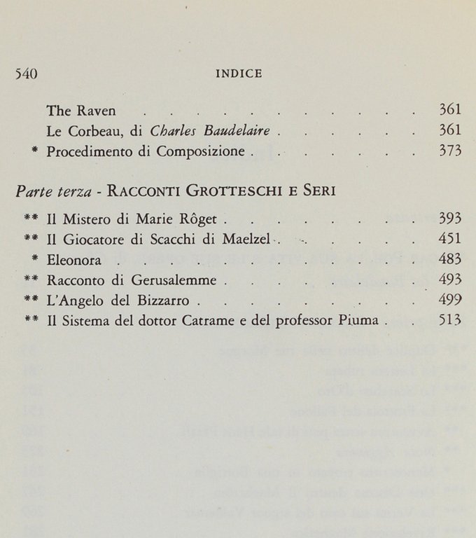 RACCONTI STRAORDINARI - GENESI D'UN POEMA - RACCONTI GROTTESCHI E …