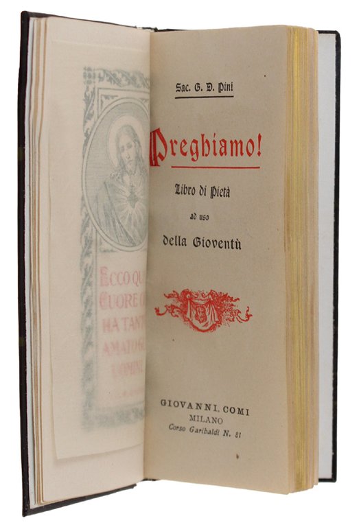 RAFFINATO VOLUMETTO Libro vintage ricordo della prima comunione: PREGHIAMO ! …