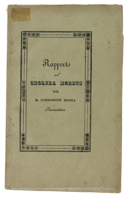 Rapporto della Regia Commissione medica piemontese sul CHOLERA MORBUS | Immagine principale