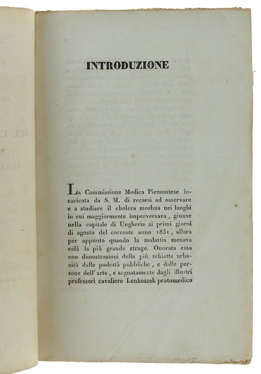 Rapporto della Regia Commissione medica piemontese sul CHOLERA MORBUS | Immagine Gallery 2