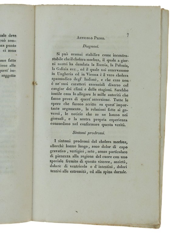 Rapporto della Regia Commissione medica piemontese sul CHOLERA MORBUS | Immagine Gallery 3