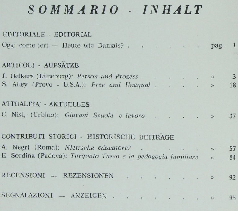 RASSEGNA DI PEDAGOGIA. - PÄDAGOGISCHE UMSHAU. Anno XL - N. …
