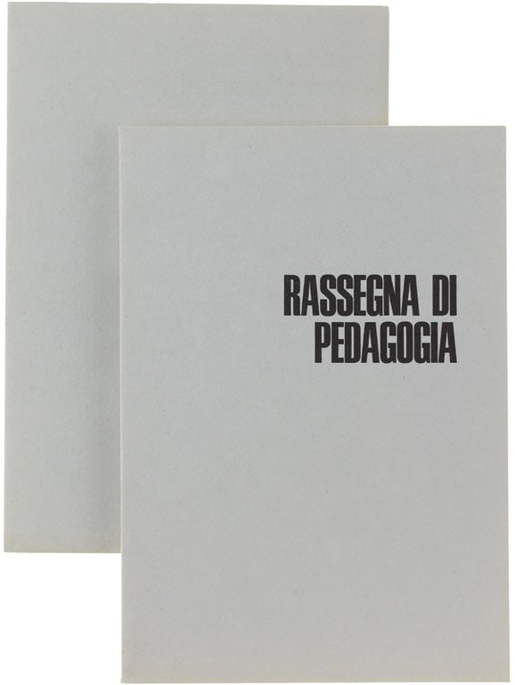 RASSEGNA DI PEDAGOGIA. Anno XXXIII- N. 1-2-3-4. Gennaio-Dicembre 1975.