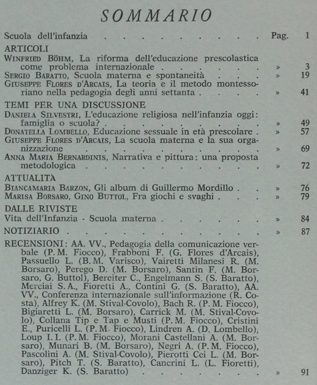 RASSEGNA DI PEDAGOGIA. Anno XXXIII- N. 1-2-3-4. Gennaio-Dicembre 1975.