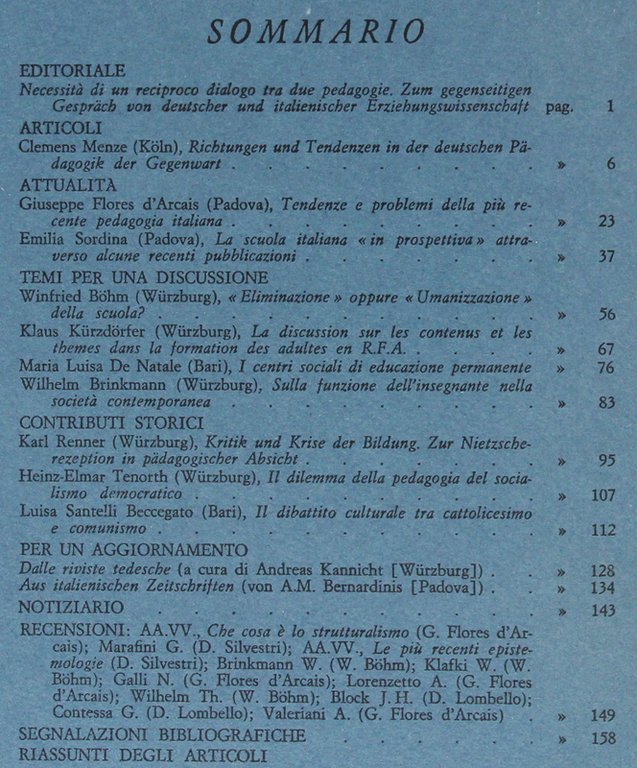 RASSEGNA DI PEDAGOGIA. Anno XXXV - N. 1-2-3-4. Gennaio-Dicembre 1977.