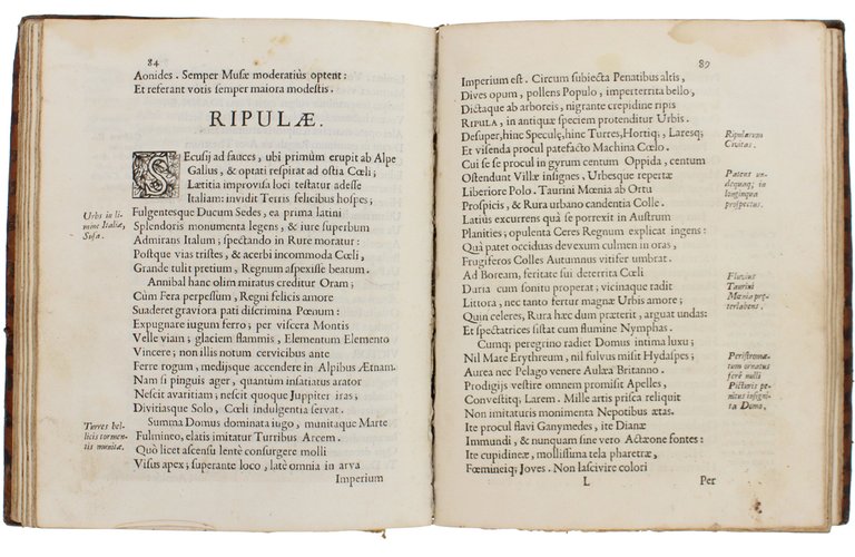 REGIAE VILLAE POETICE DESCRIPTAE, ET REGIAE CELSITUDINI VICTORIS AMEDEI II …