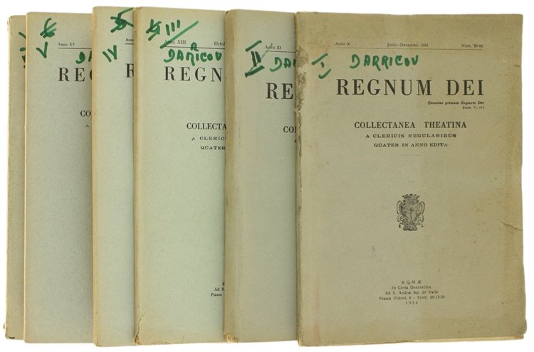 REGNUM DEI. Collectanea Theatina a Clericis Regularibus quater in anno … | Immagine Gallery 2