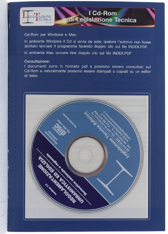 REGOLAMENTAZIONE URBANISTICA ED EDILIZIA (con CD-ROM allegato)
