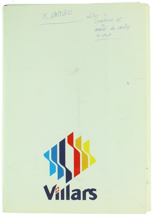 RENDEZ-VOUS DE VILLARS - 1992. Cartella stampa.