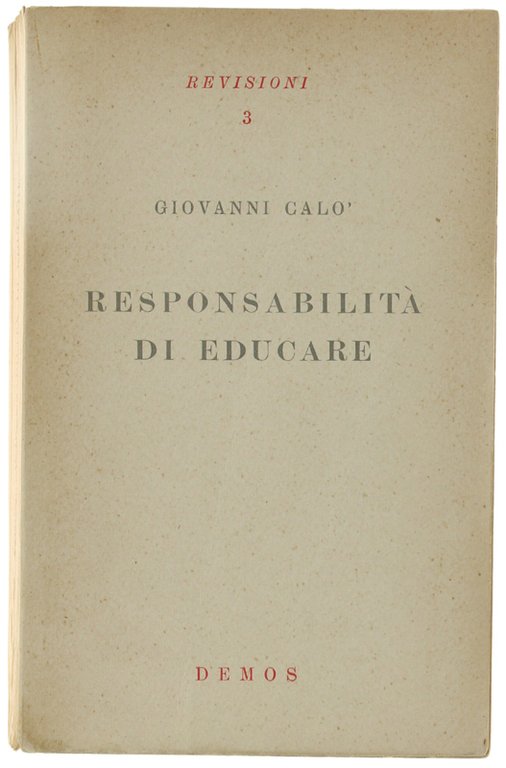 RESPONSABILITA' DI EDUCARE.
